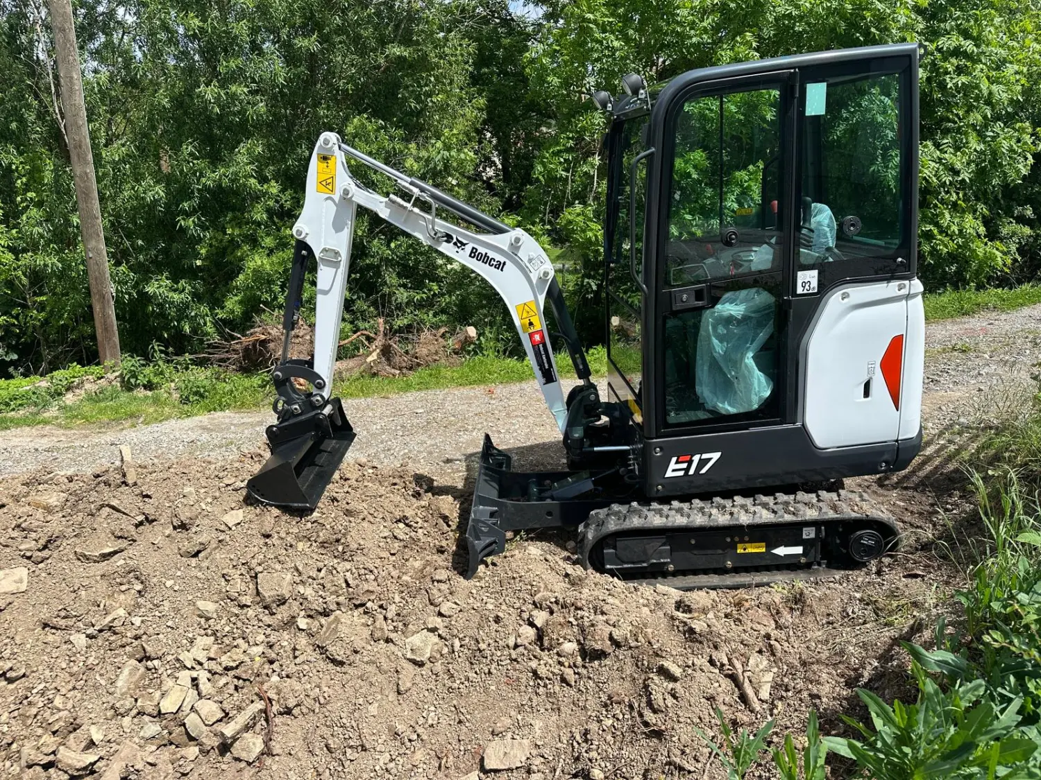 Bagger mieten für Einfahrt